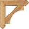 Ekena Millwork Westlake Arts and Crafts Rough Sawn Bracket w/ Offset Brace, Western Red Cedar, 6"W x 22"D x 22"H BKT0604X22X22WTL03RWR - alternate 4